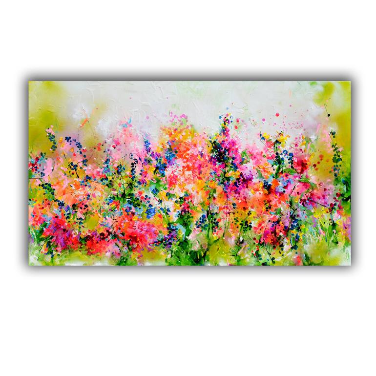 Original Impressionism Floral Painting by SOOS ROXANA GABRIELA