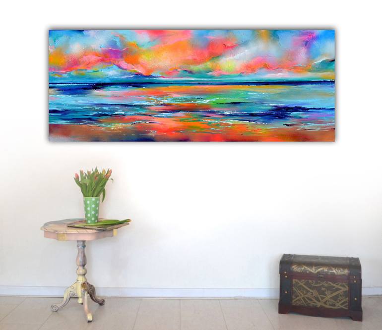 Original Fine Art Seascape Painting by SOOS ROXANA GABRIELA