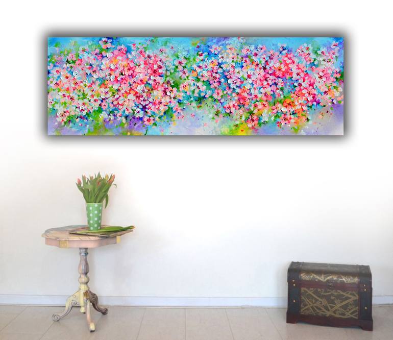 Original Impressionism Floral Painting by SOOS ROXANA GABRIELA