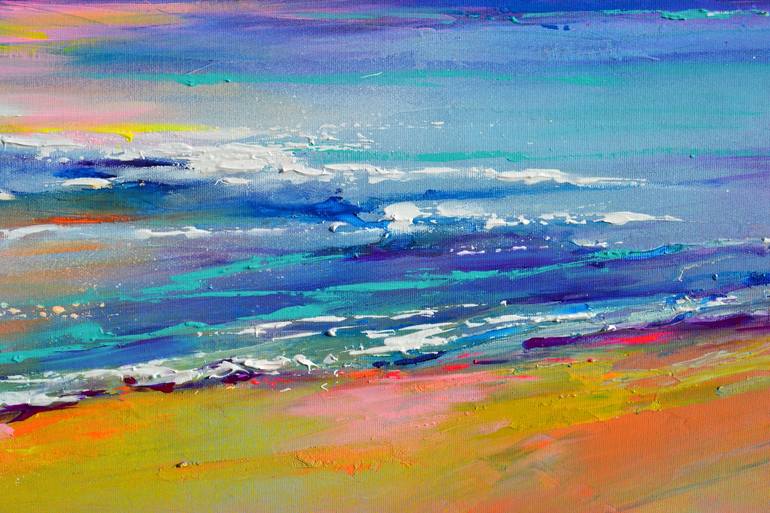 Original Fine Art Beach Painting by SOOS ROXANA GABRIELA