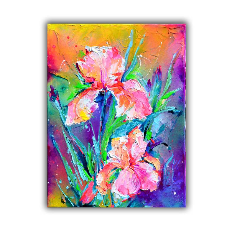 Original Impressionism Floral Painting by SOOS ROXANA GABRIELA