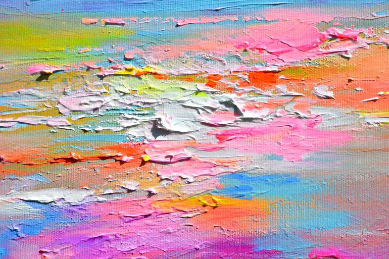 Original Abstract Beach Painting by SOOS ROXANA GABRIELA