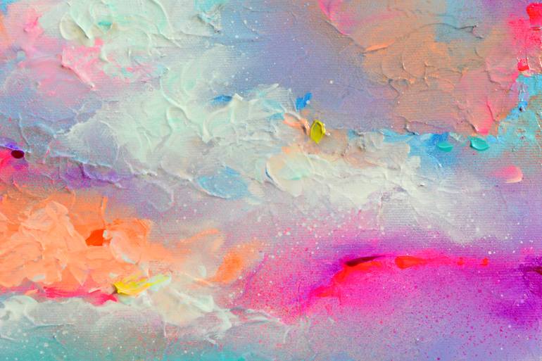 Original Impressionism Beach Painting by Soos Roxana Gabriela