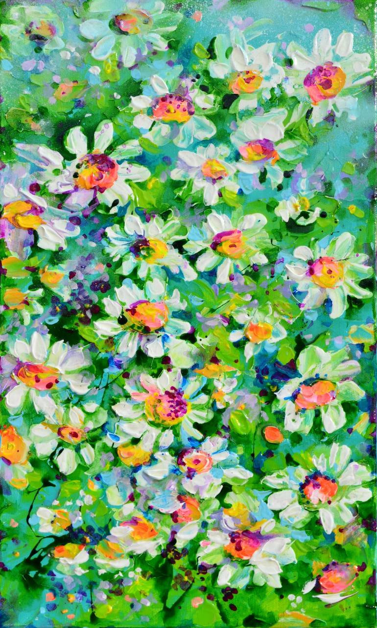 Original Impressionism Floral Paintings by Soos Roxana Gabriela