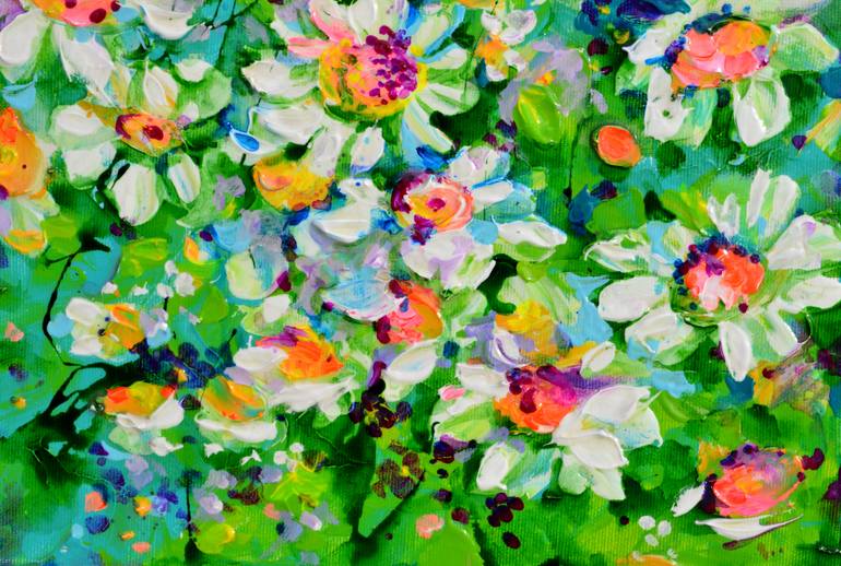 Original Impressionism Floral Painting by Soos Roxana Gabriela