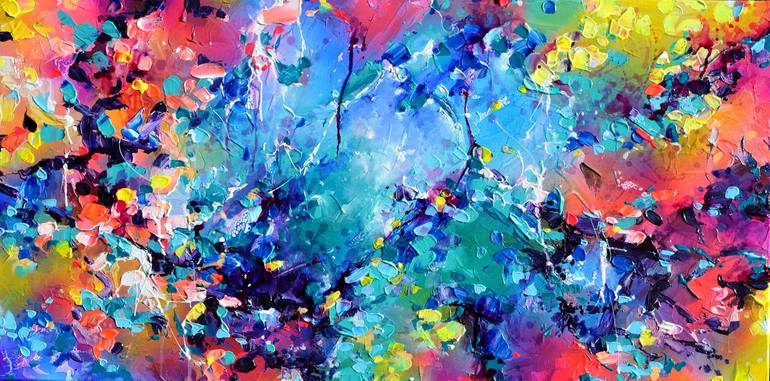 Original Abstract Expressionism Abstract Paintings by Soos Roxana Gabriela
