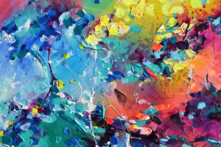 Original Abstract Expressionism Abstract Painting by Soos Roxana Gabriela