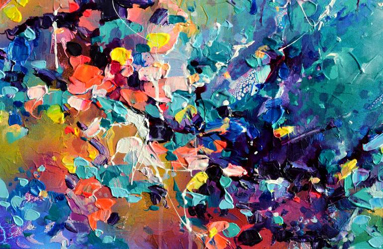 Original Abstract Expressionism Abstract Painting by Soos Roxana Gabriela