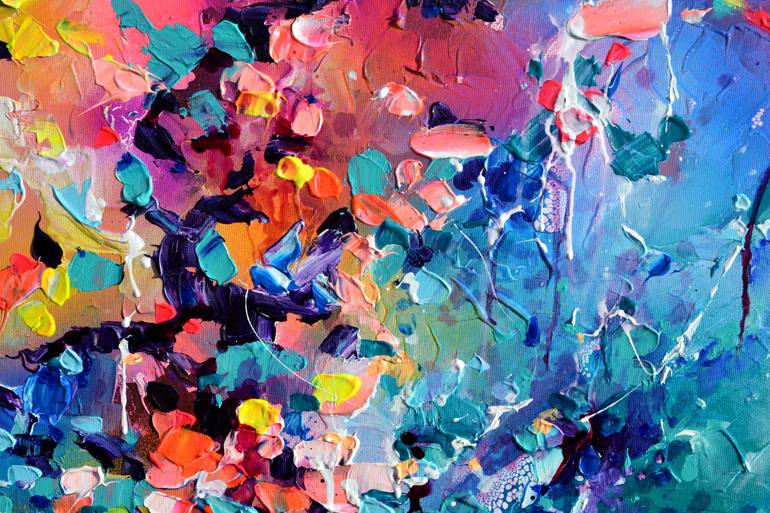 Original Abstract Expressionism Abstract Painting by Soos Roxana Gabriela