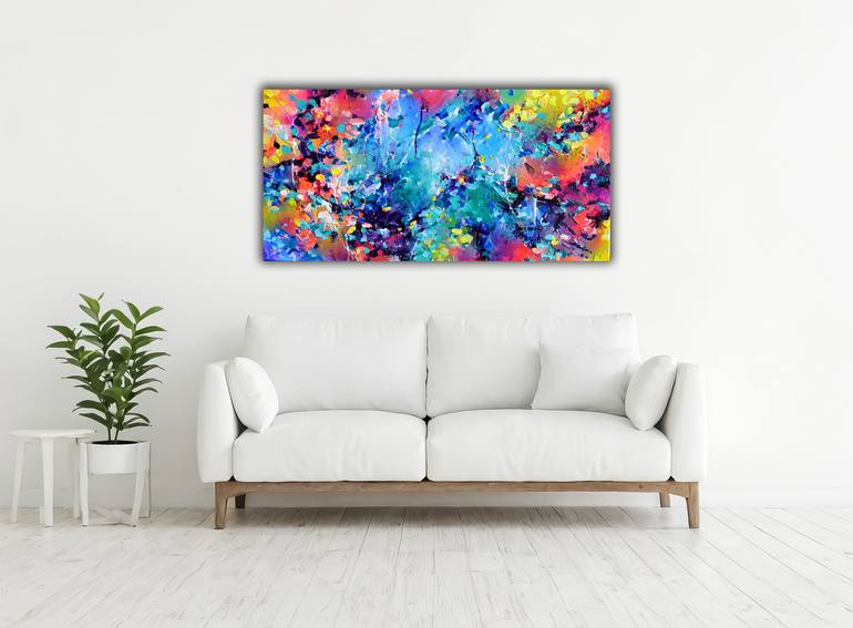 Original Abstract Expressionism Abstract Painting by Soos Roxana Gabriela