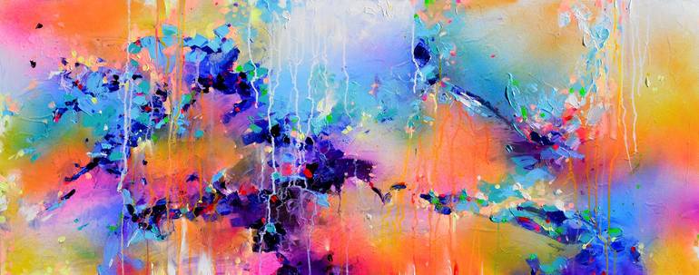 Original Abstract Expressionism Abstract Paintings by Soos Roxana Gabriela