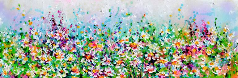 Original Abstract Floral Paintings by Soos Roxana Gabriela