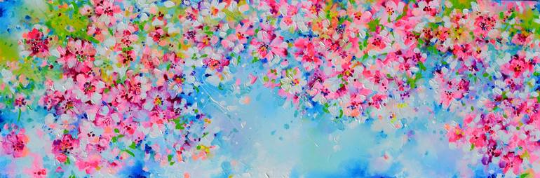 Original Abstract Floral Paintings by Soos Roxana Gabriela