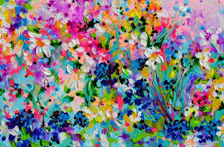 Original Contemporary Floral Painting by Soos Roxana Gabriela