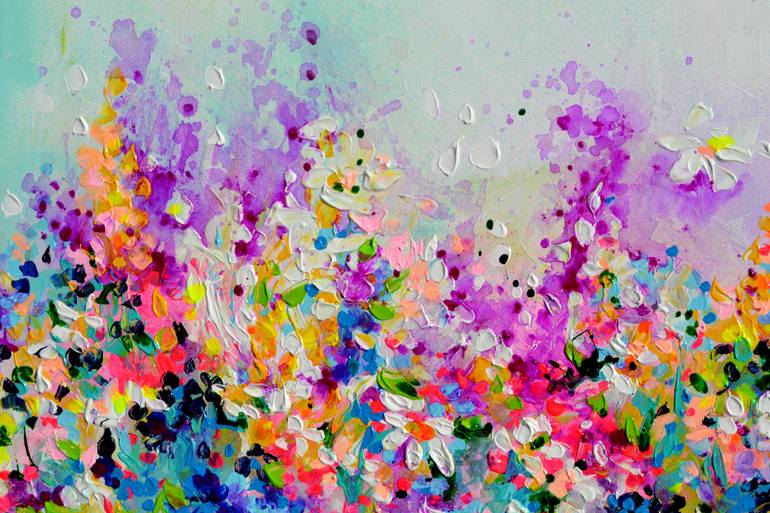 Original Contemporary Floral Painting by Soos Roxana Gabriela