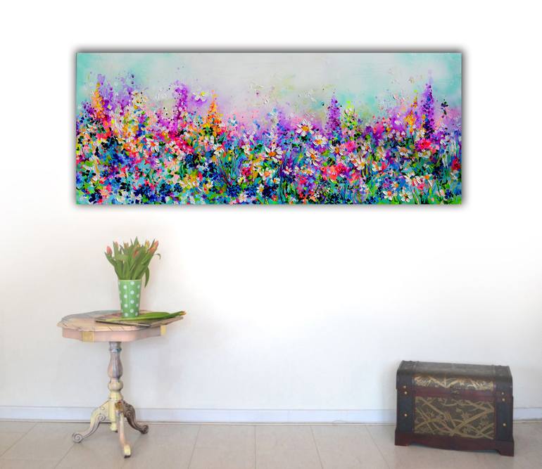Original Contemporary Floral Painting by Soos Roxana Gabriela