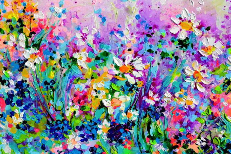 Original Contemporary Floral Painting by Soos Roxana Gabriela