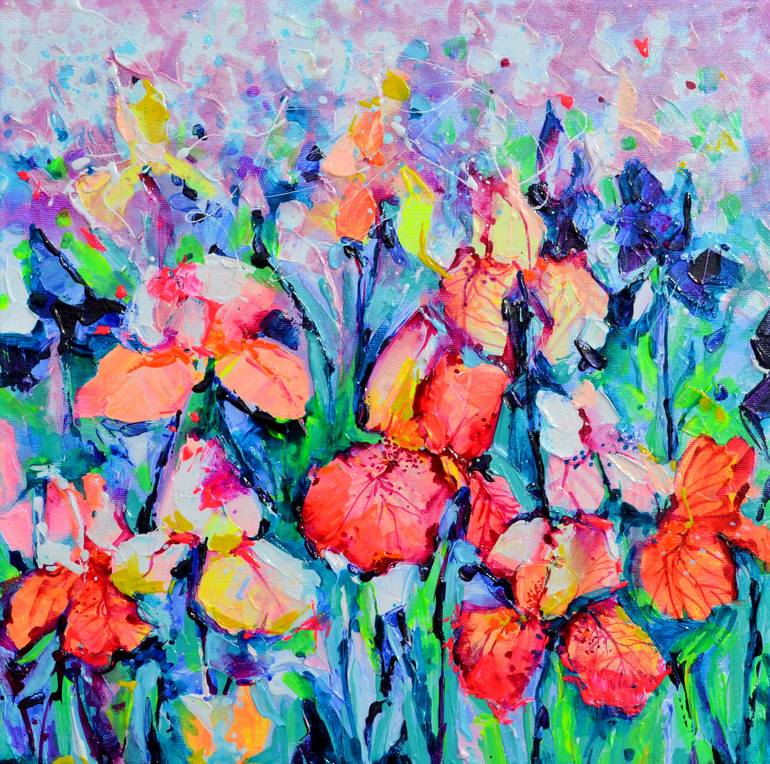 Original Impressionism Floral Paintings by Soos Roxana Gabriela