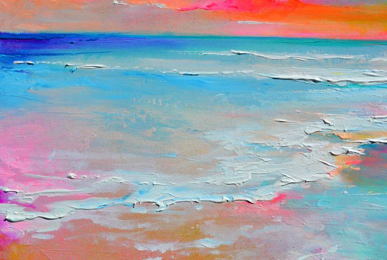 Original Abstract Seascape Painting by Soos Roxana Gabriela
