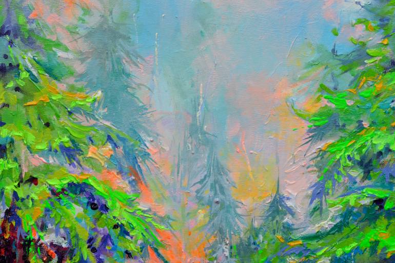 Original Impressionism Landscape Painting by Soos Roxana Gabriela