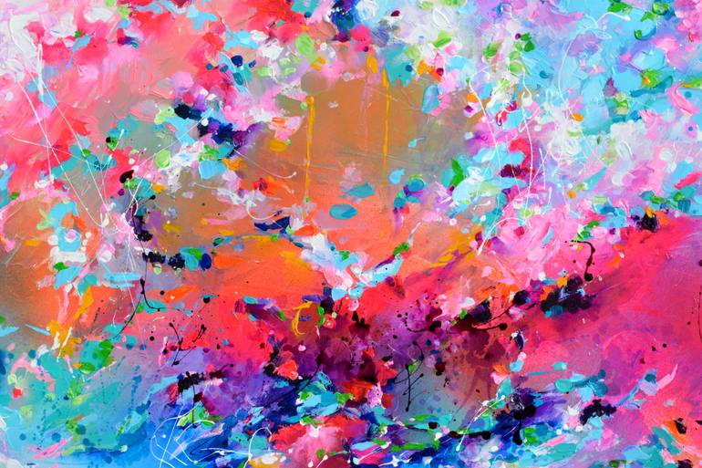 Original Abstract Expressionism Abstract Painting by Soos Roxana Gabriela