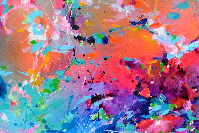 Original Abstract Expressionism Abstract Painting by Soos Roxana Gabriela