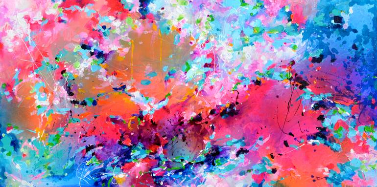 Original Abstract Expressionism Abstract Painting by Soos Roxana Gabriela