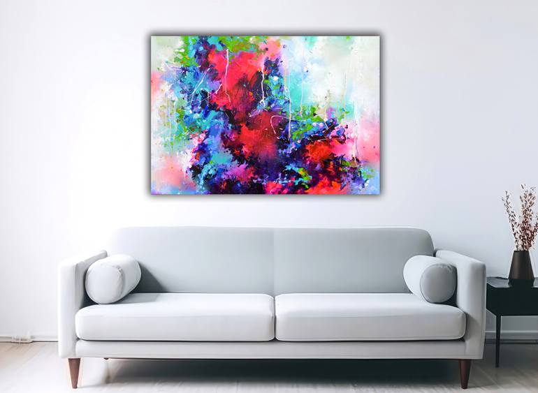 Original Abstract Expressionism Abstract Painting by Soos Roxana Gabriela
