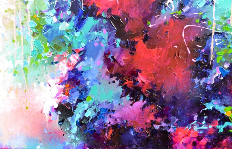 Original Abstract Expressionism Abstract Painting by Soos Roxana Gabriela