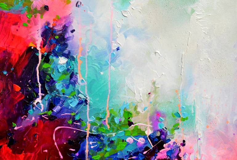 Original Abstract Expressionism Abstract Painting by Soos Roxana Gabriela