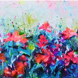 Red Wild Poppies Field at Dusk (2026) by SOOS ROXANA GABRIELA