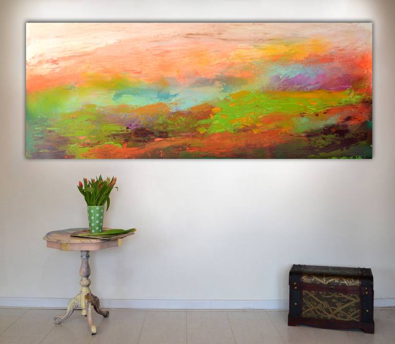 Original Impressionism Abstract Painting by SOOS ROXANA GABRIELA