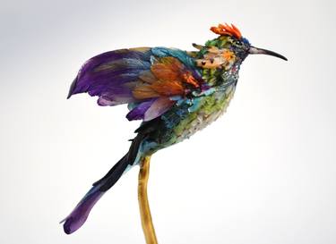 FLOATING - The Hummingbird Fly - One Of A Kind Handmade Sculpture thumb