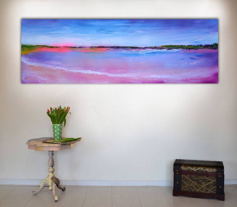 Original Abstract Seascape Painting by SOOS ROXANA GABRIELA