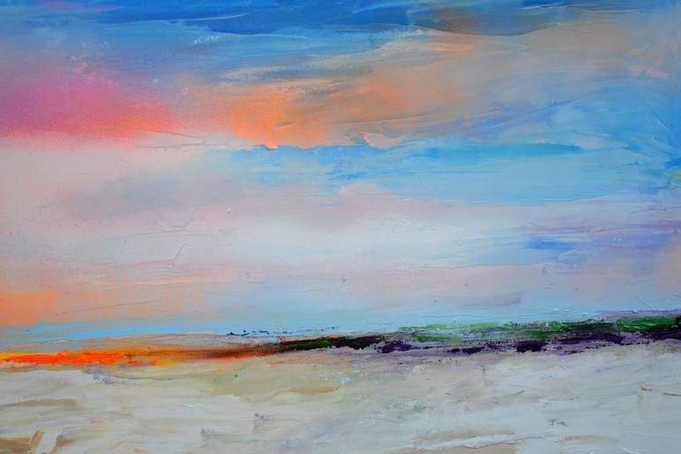 Original Abstract Seascape Painting by SOOS ROXANA GABRIELA