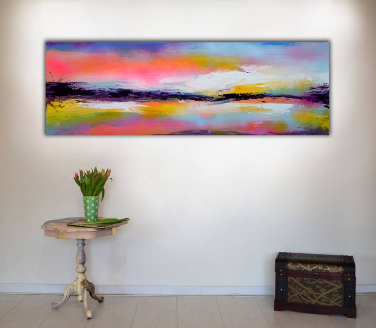 Original Abstract Seascape Painting by SOOS ROXANA GABRIELA