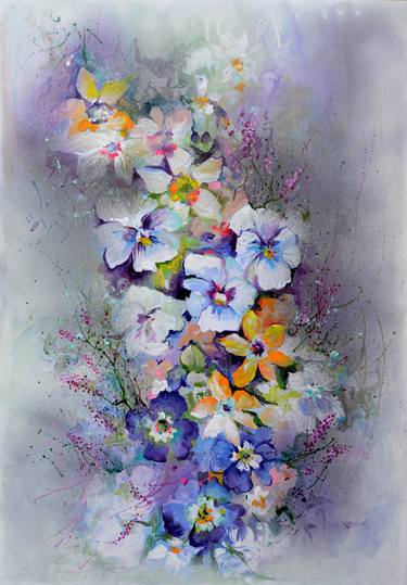 Print of Fine Art Floral Paintings by SOOS ROXANA GABRIELA