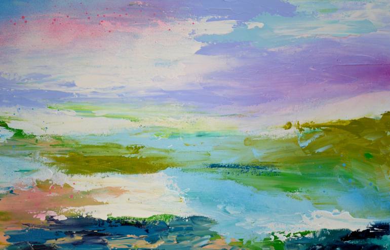 Original Abstract Seascape Painting by SOOS ROXANA GABRIELA