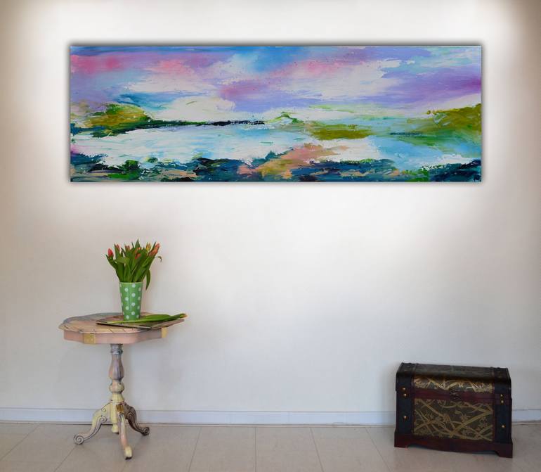 Original Abstract Seascape Painting by SOOS ROXANA GABRIELA