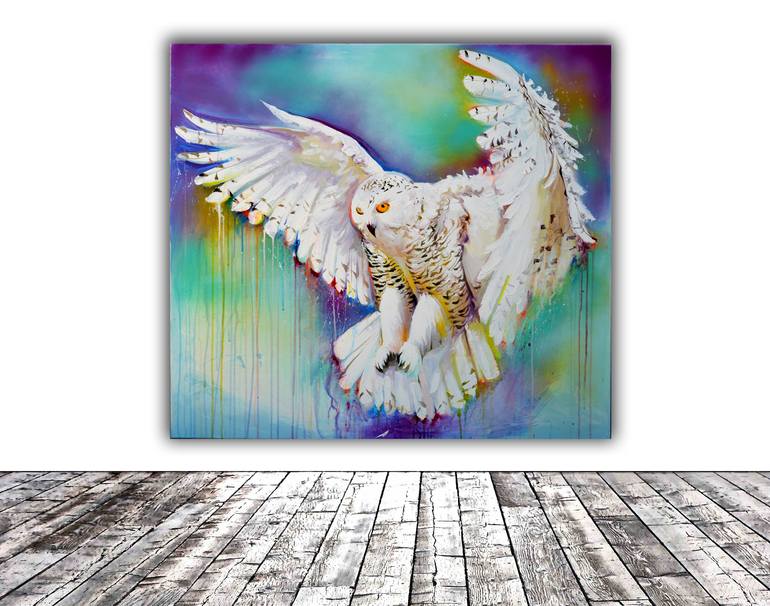 Original Abstract Animal Painting by Soos Roxana Gabriela