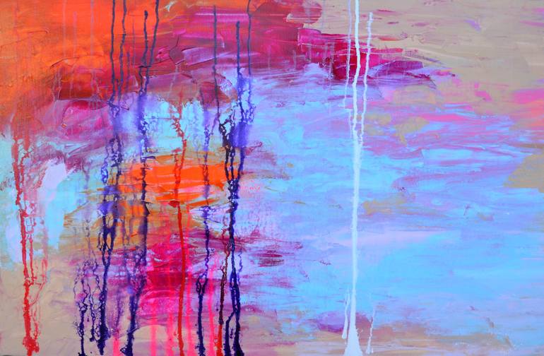 Original Fine Art Abstract Painting by SOOS ROXANA GABRIELA