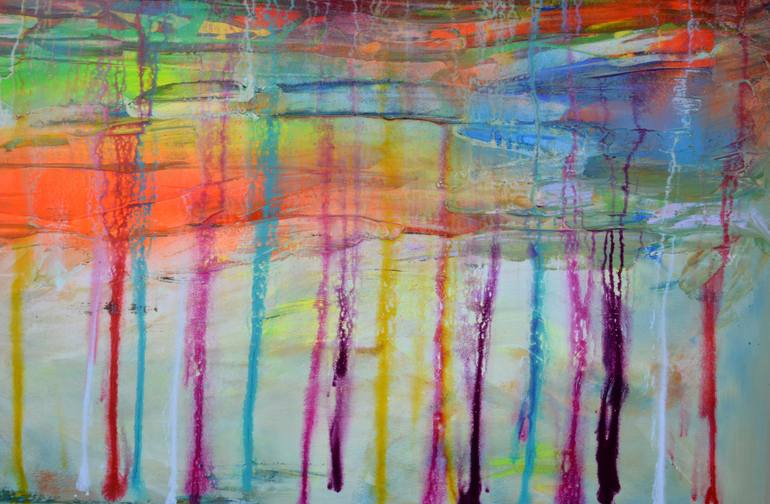 Original Fine Art Abstract Painting by SOOS ROXANA GABRIELA