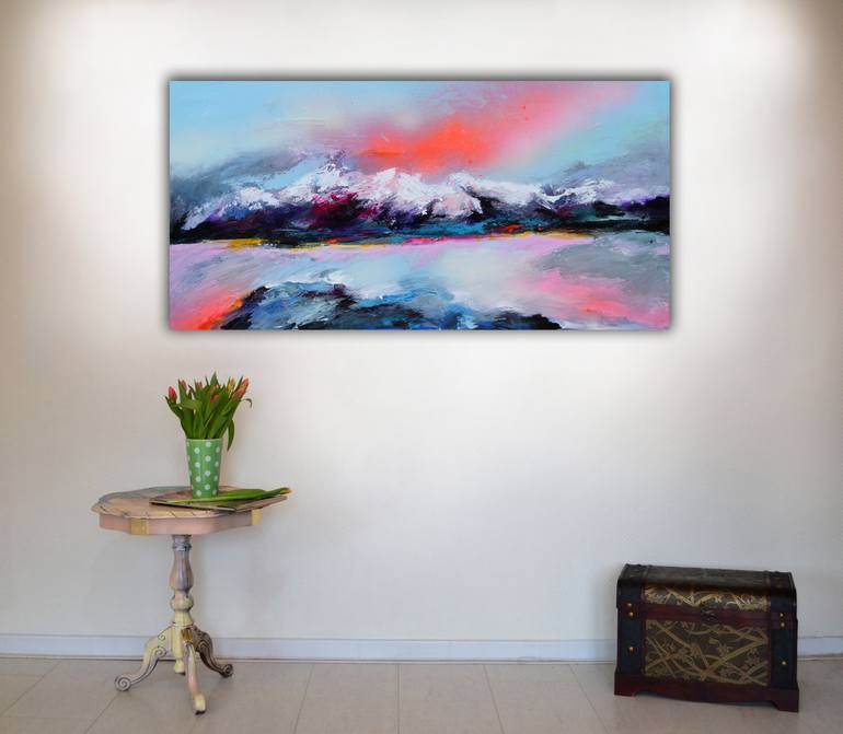 Original Abstract Seascape Painting by SOOS ROXANA GABRIELA