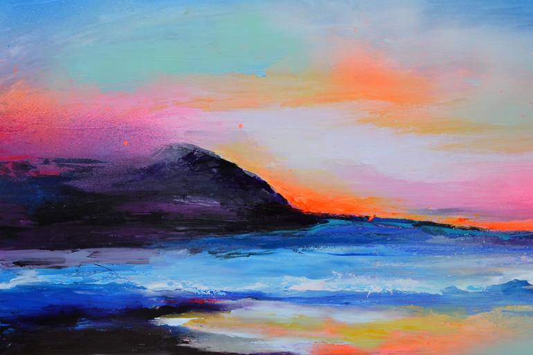 Original Abstract Seascape Painting by SOOS ROXANA GABRIELA