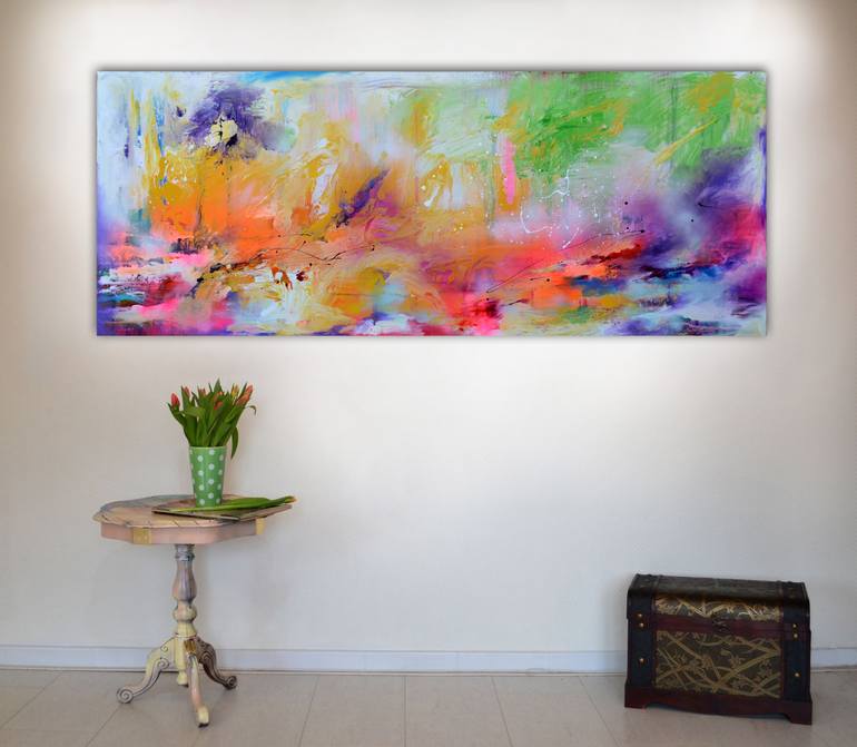 Original Fine Art Abstract Painting by SOOS ROXANA GABRIELA