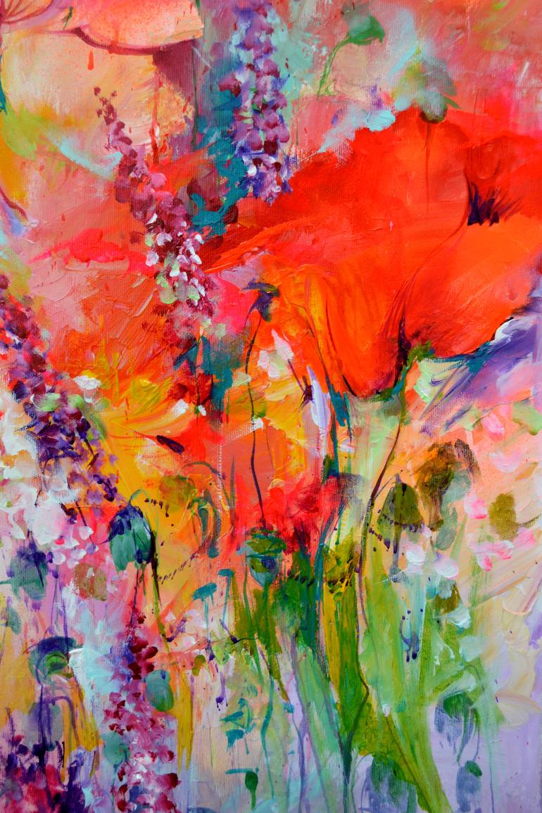 Original Fine Art Floral Painting by SOOS ROXANA GABRIELA