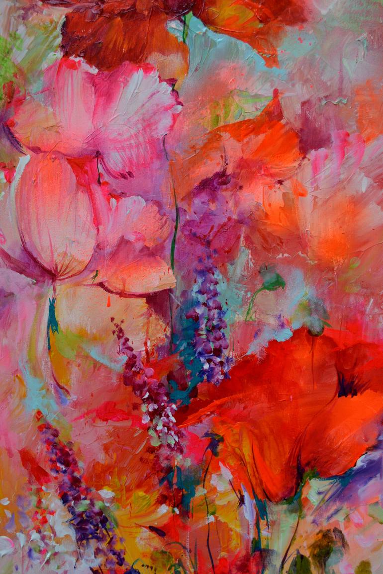 Original Fine Art Floral Painting by SOOS ROXANA GABRIELA