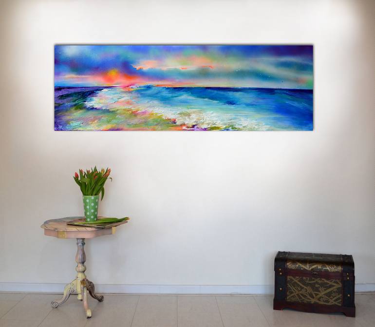 Original Fine Art Beach Painting by Soos Roxana Gabriela