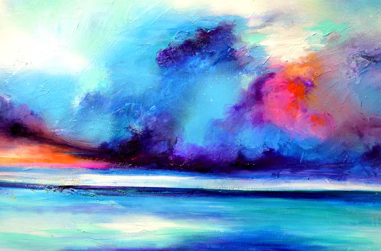 Original Fine Art Seascape Painting by SOOS ROXANA GABRIELA