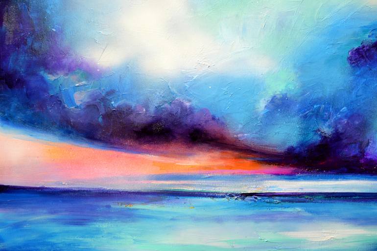 Original Fine Art Seascape Painting by SOOS ROXANA GABRIELA